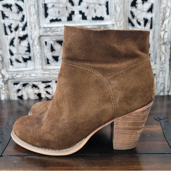 Sole Society Alexi Brown Suede Ankle Bootie Womens Size 8.5 - Picture 11 of 15